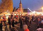 Der Markt fand auf dem Burgplatz statt.